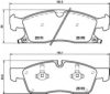 CHRYS 00K68052370AB Brake Pad Set, disc brake